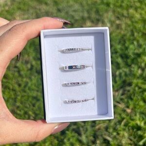 Bomb Party Luxe Bands “Boss Up, Girlfriend” Rose Quartz size 5.